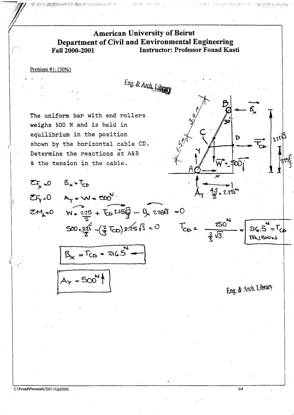 CIVE 210 Exam, Spring 2002, page 3