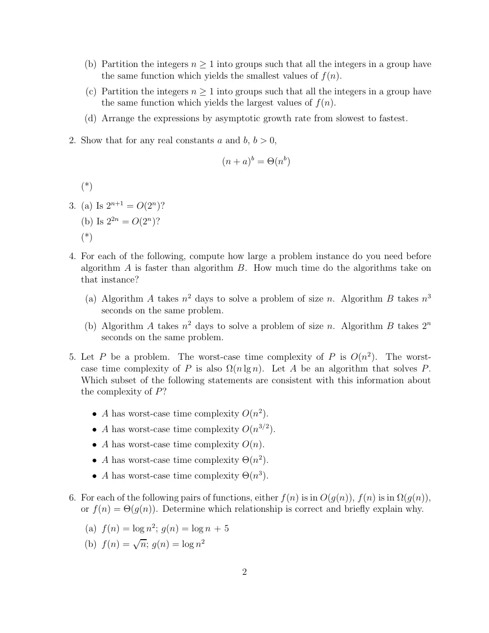 CMPS 211 Problems Ass 6, Fall 2016, page 2