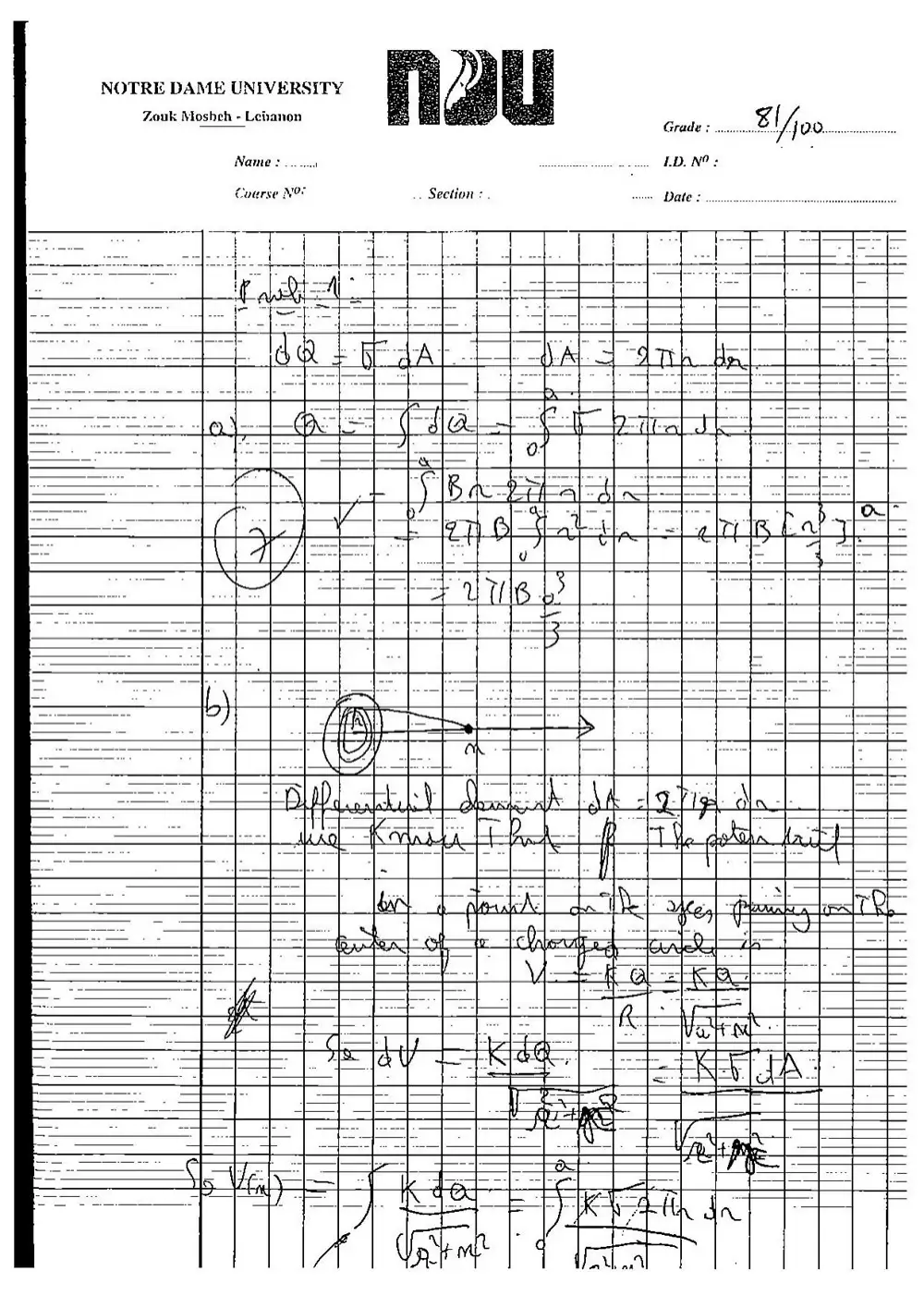 PHS 212 Midterm 2 with Solution, Spring 2004, page 2