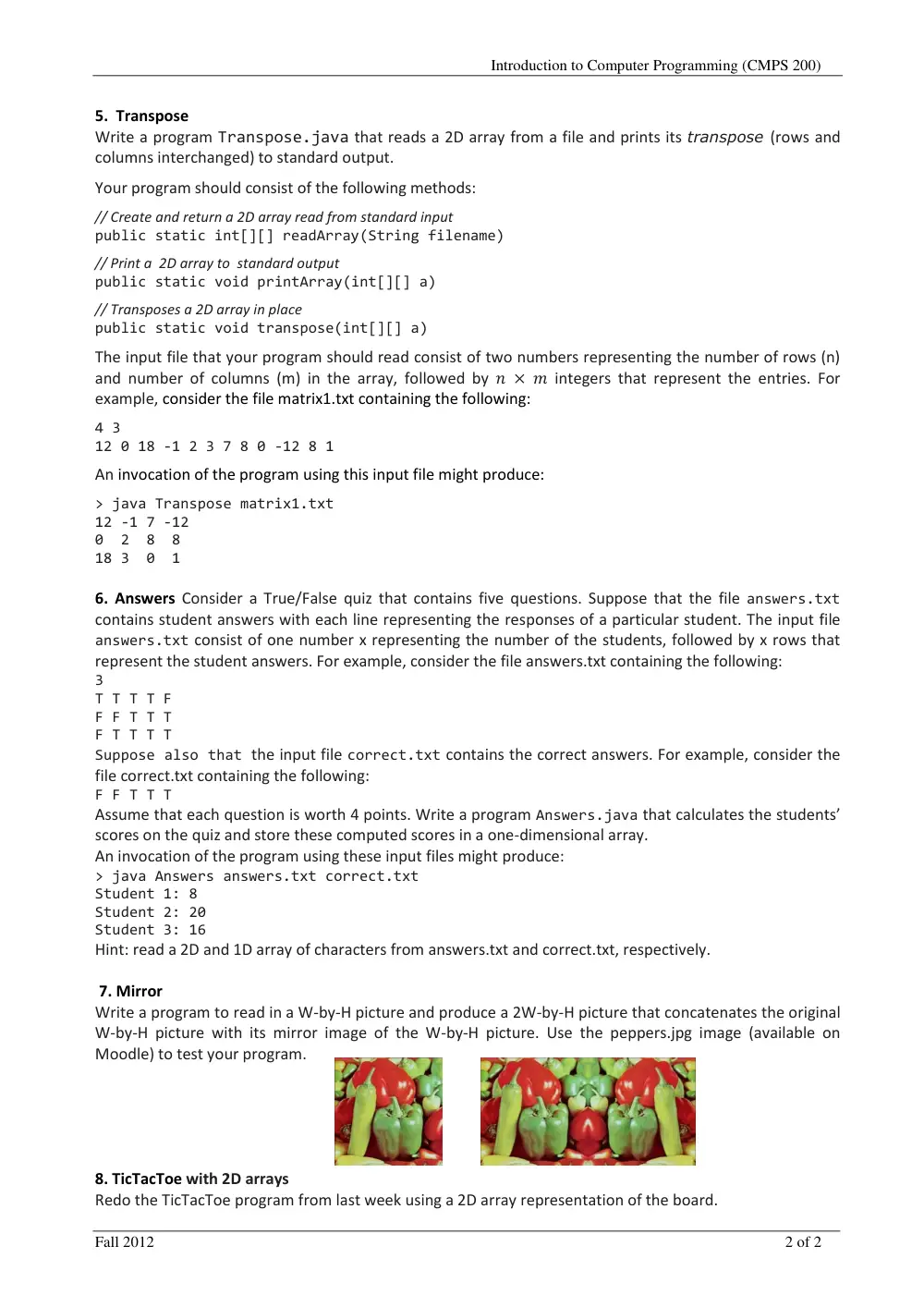 CMPS 200 Homework Assignment 9, Fall 2012, page 2