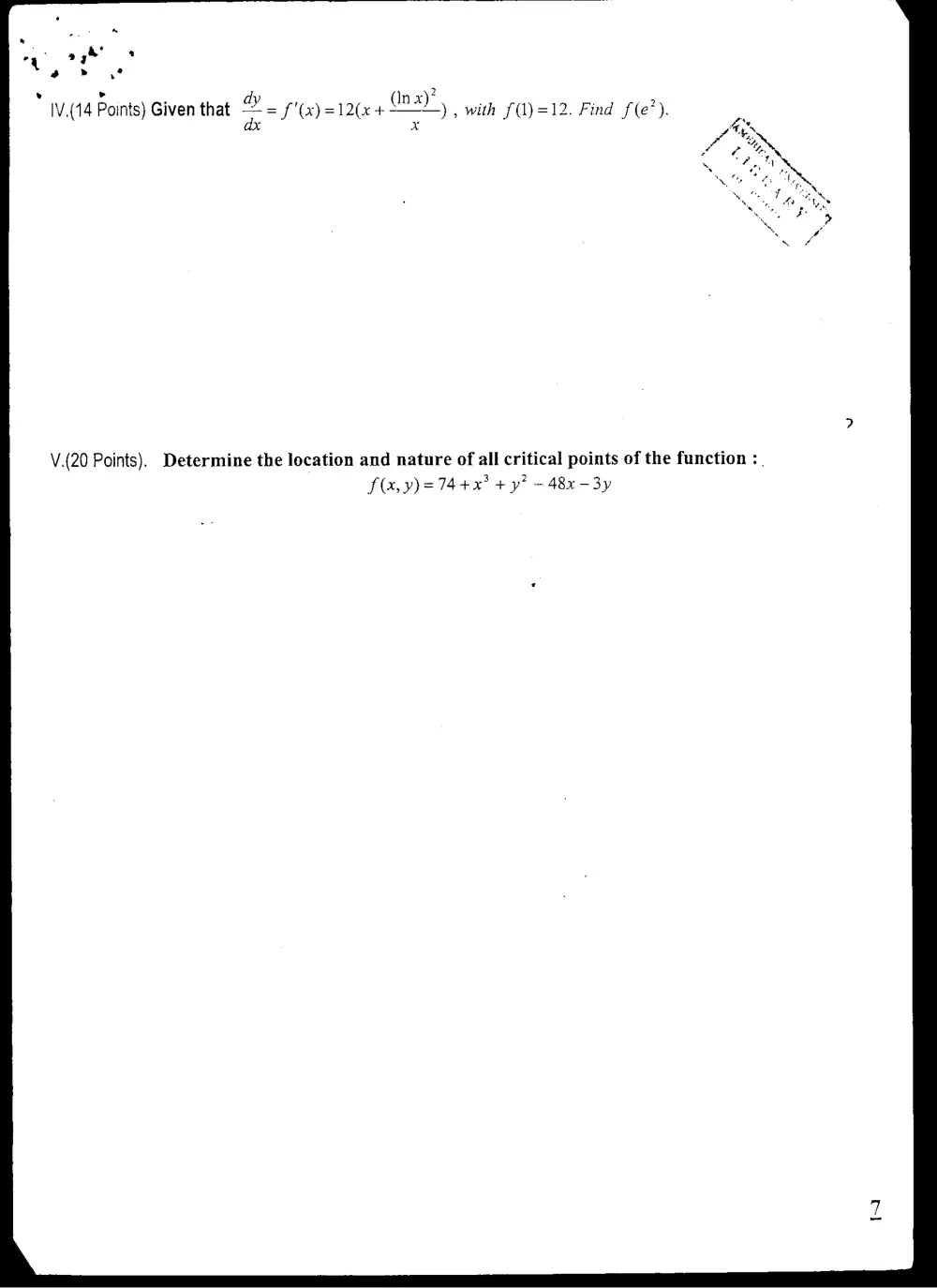MATH 204 Final, Summer 2005, page 7