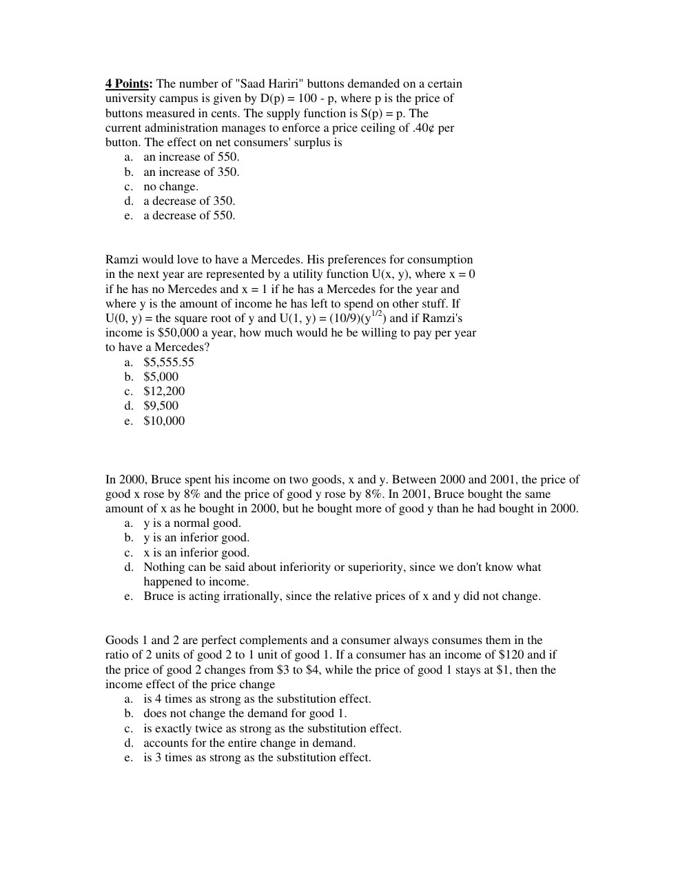 ECON 217 Midterm, Fall 2005, page 5