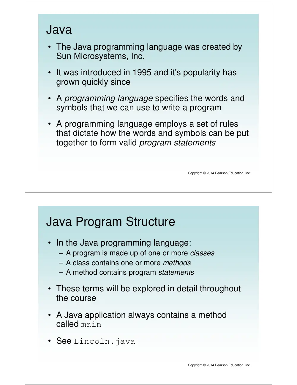 CSC 243 Chapter 1, Spring 2015, page 5