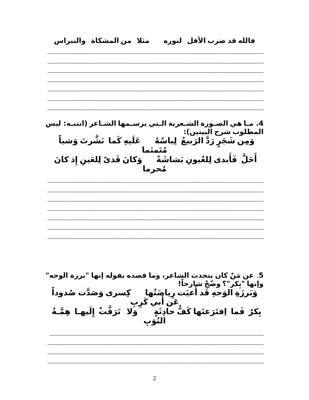 ARAB 233 Final, Fall 2008, page 2