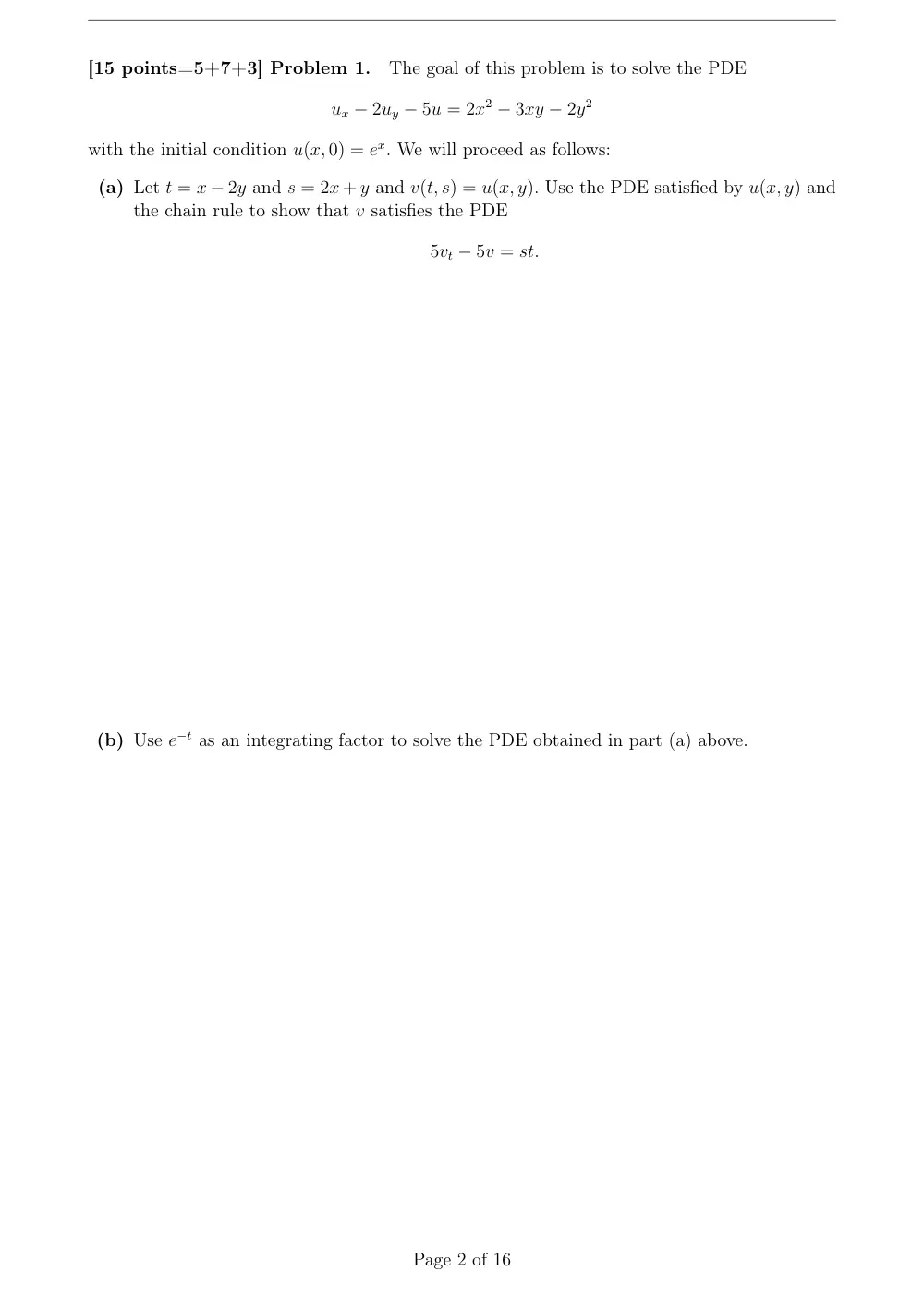 MATH 212 Final, Spring 2009, page 2