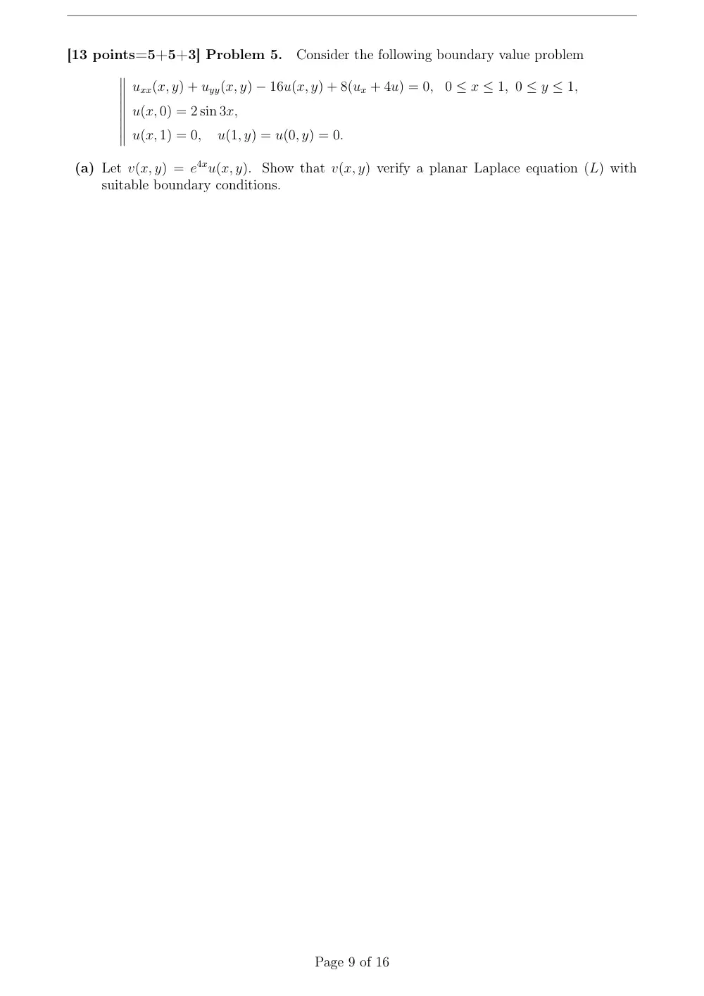 MATH 212 Final, Spring 2009, page 9