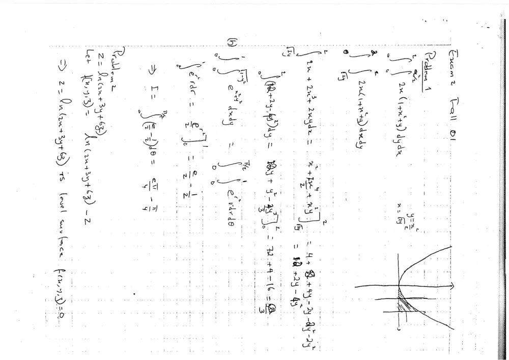 MATH 201 Exam 2 With Solution, Fall 2001, page 5