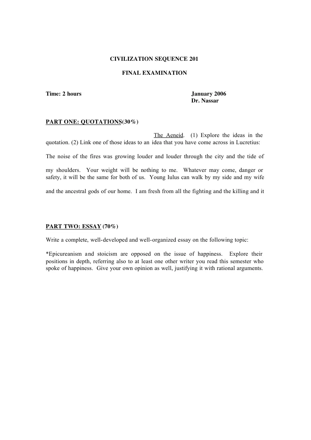 CVSP 201 Final, Fall 2005, page 1