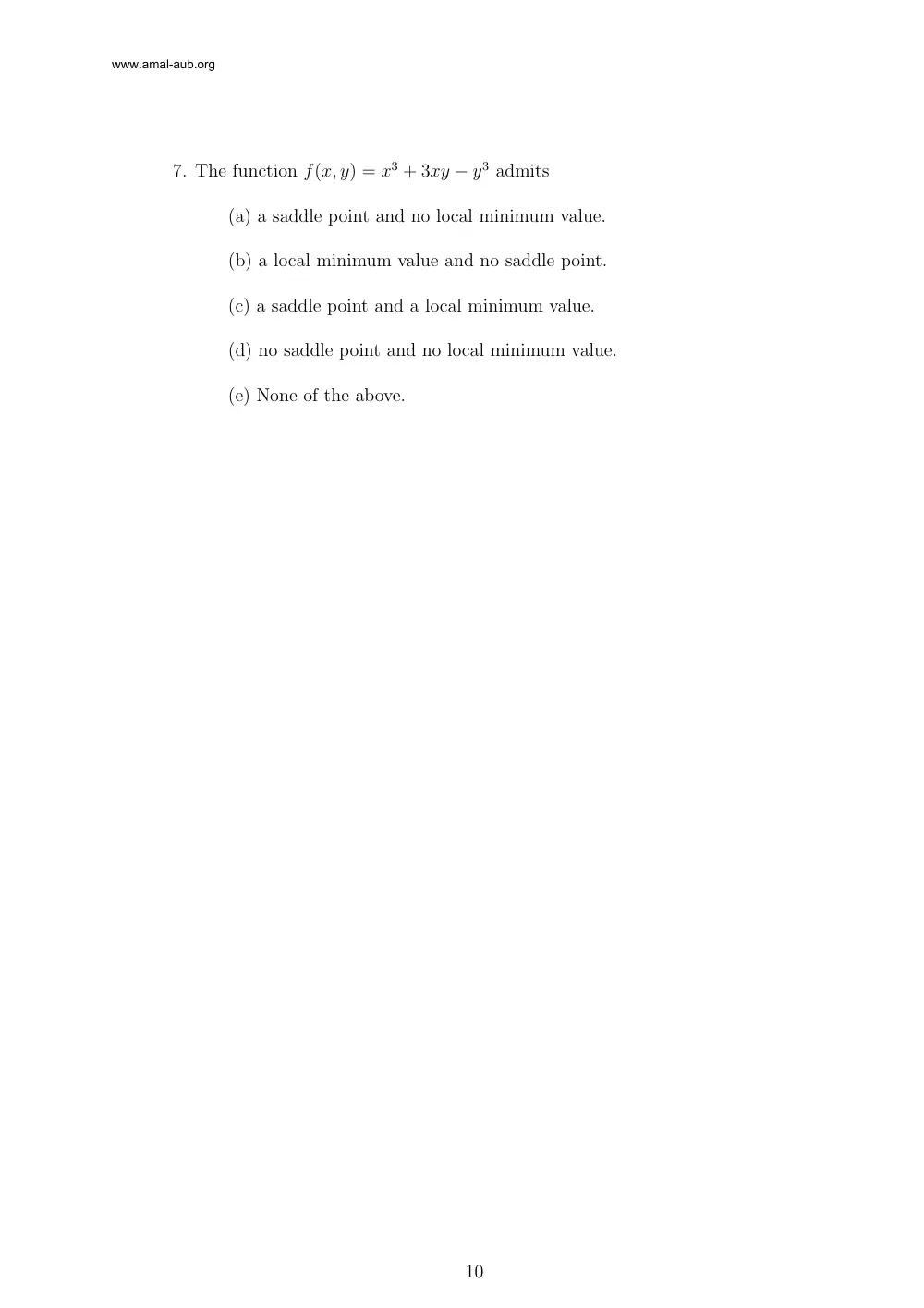 MATH 201 Final, Fall 2004, page 10