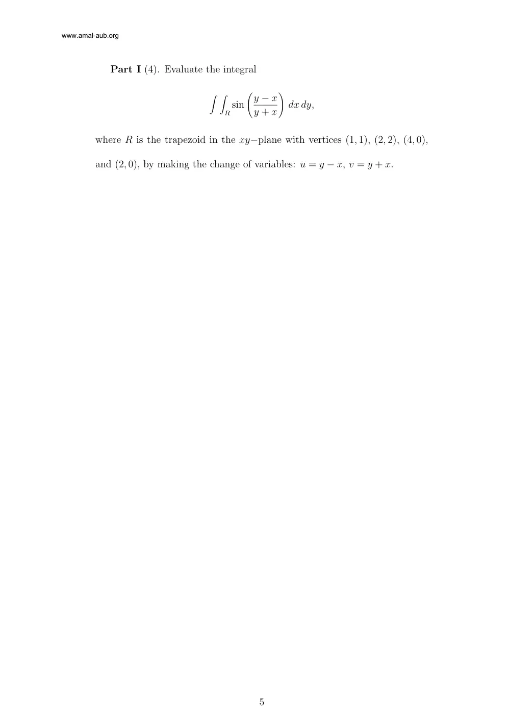 MATH 201 Final, Fall 2004, page 5