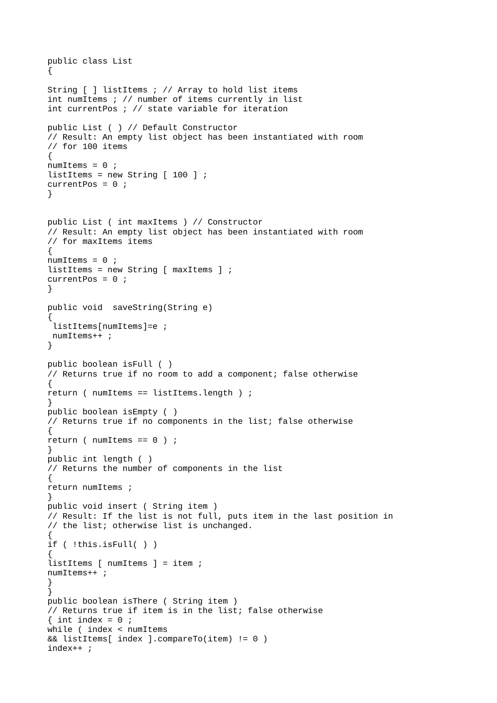 CSC 220 Code Exercise 2, Summer 2009, page 2