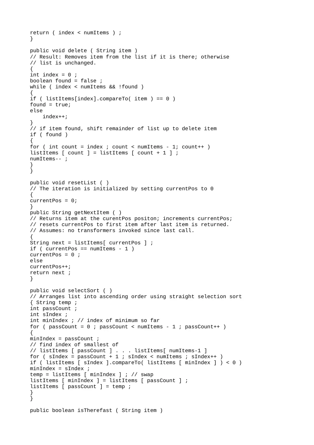 CSC 220 Code Exercise 2, Summer 2009, page 3