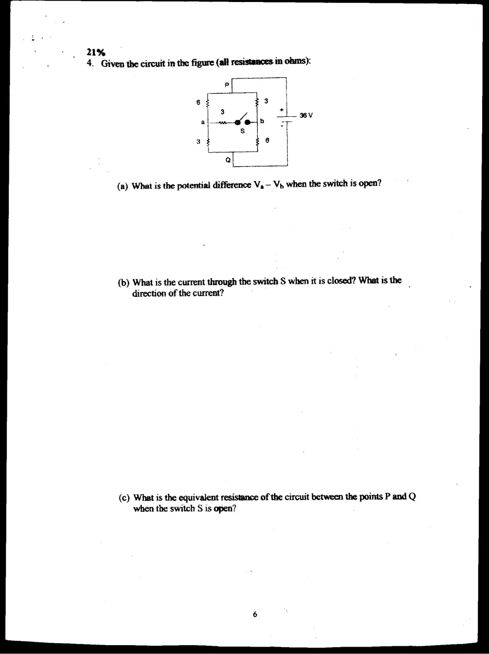 PHYS 211 Final, Spring 1998, page 6