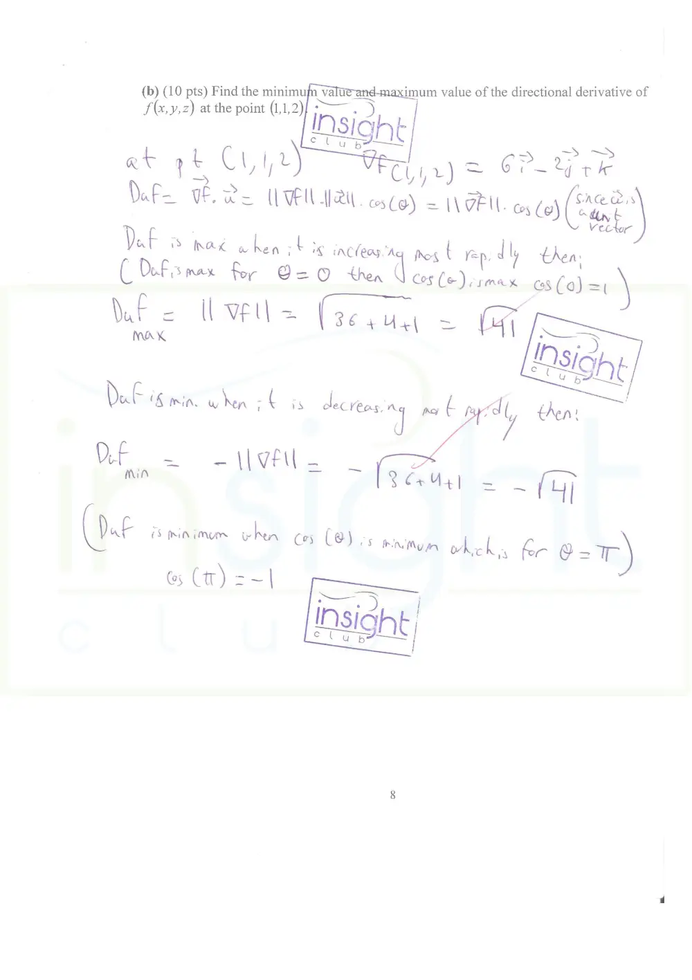 MATH 201 Exam 2, Fall 2017, page 9