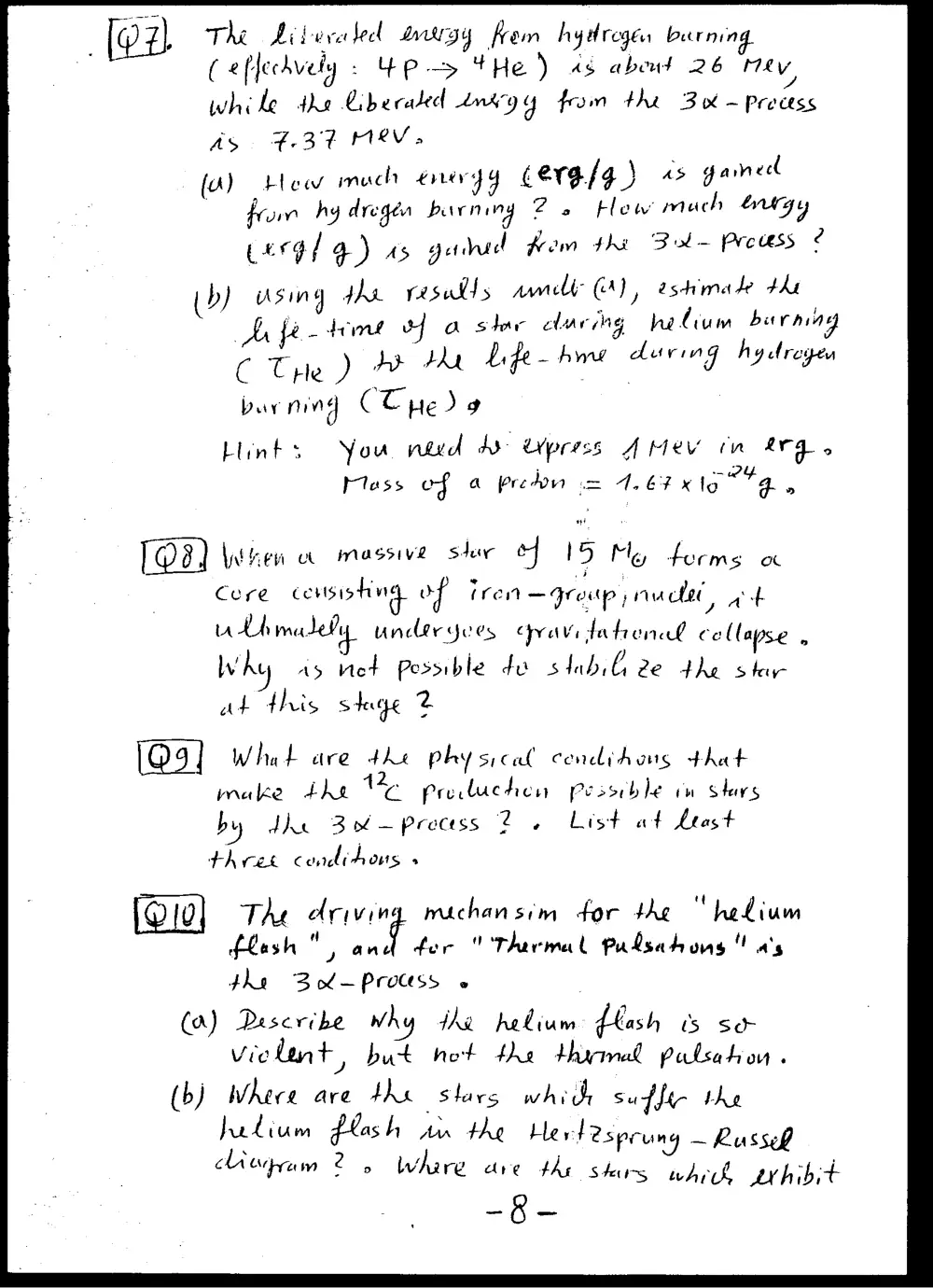 PHYS 310 Final, Spring 1996, page 9