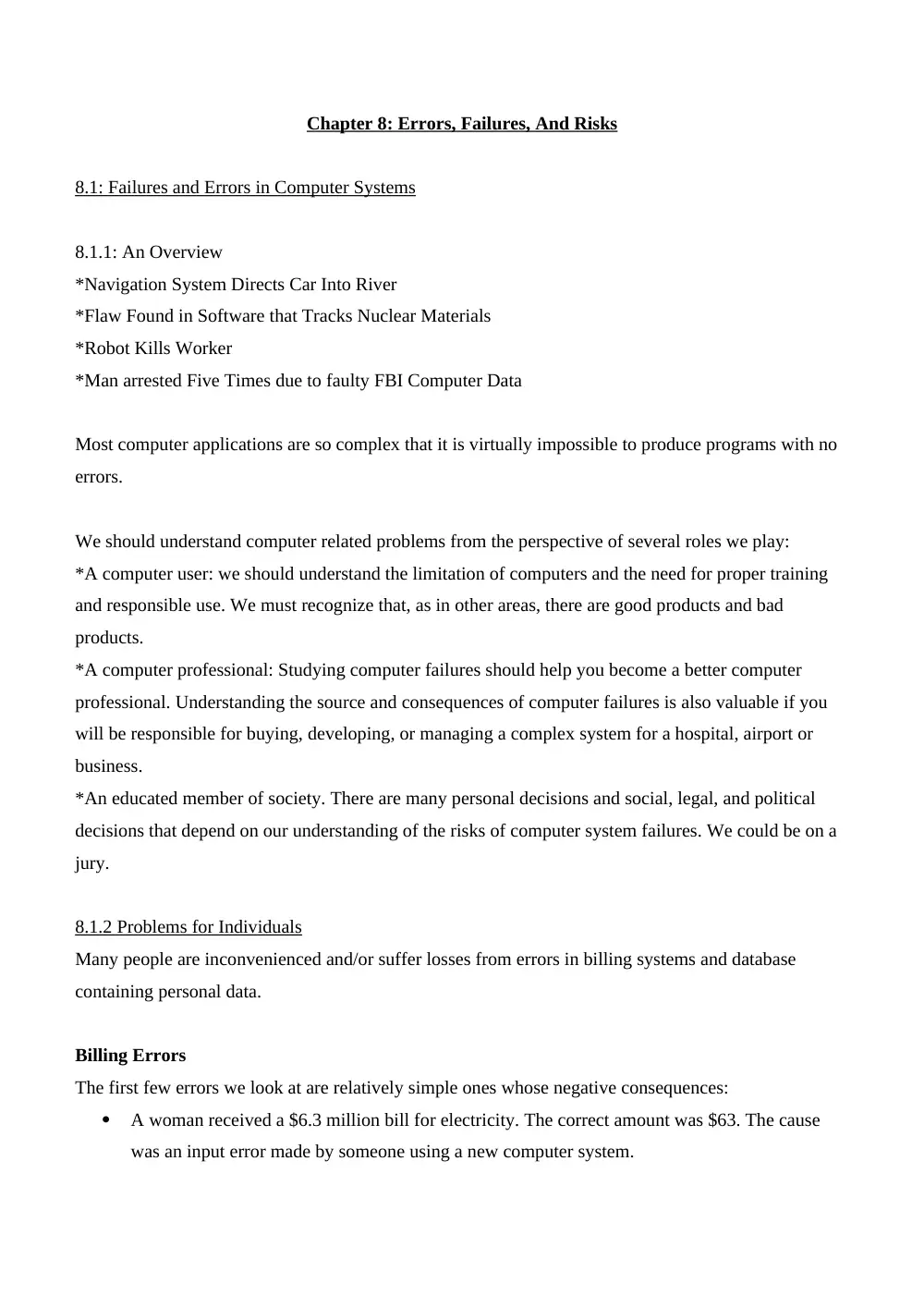 CSC 480 Chapter 8, page 1