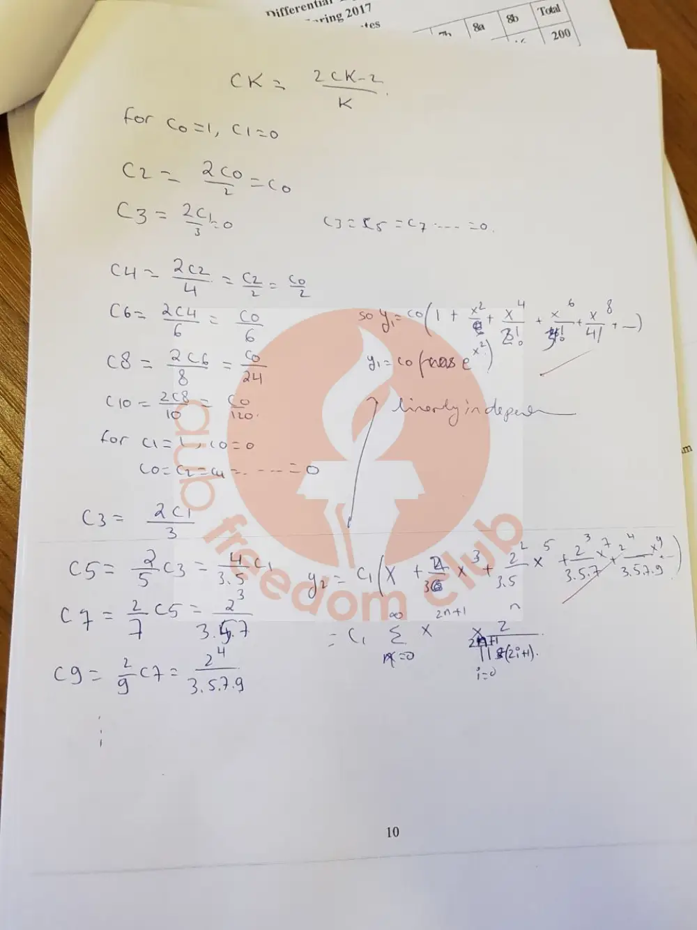 MATH 202 Final Student Copy, Spring 2017, page 8