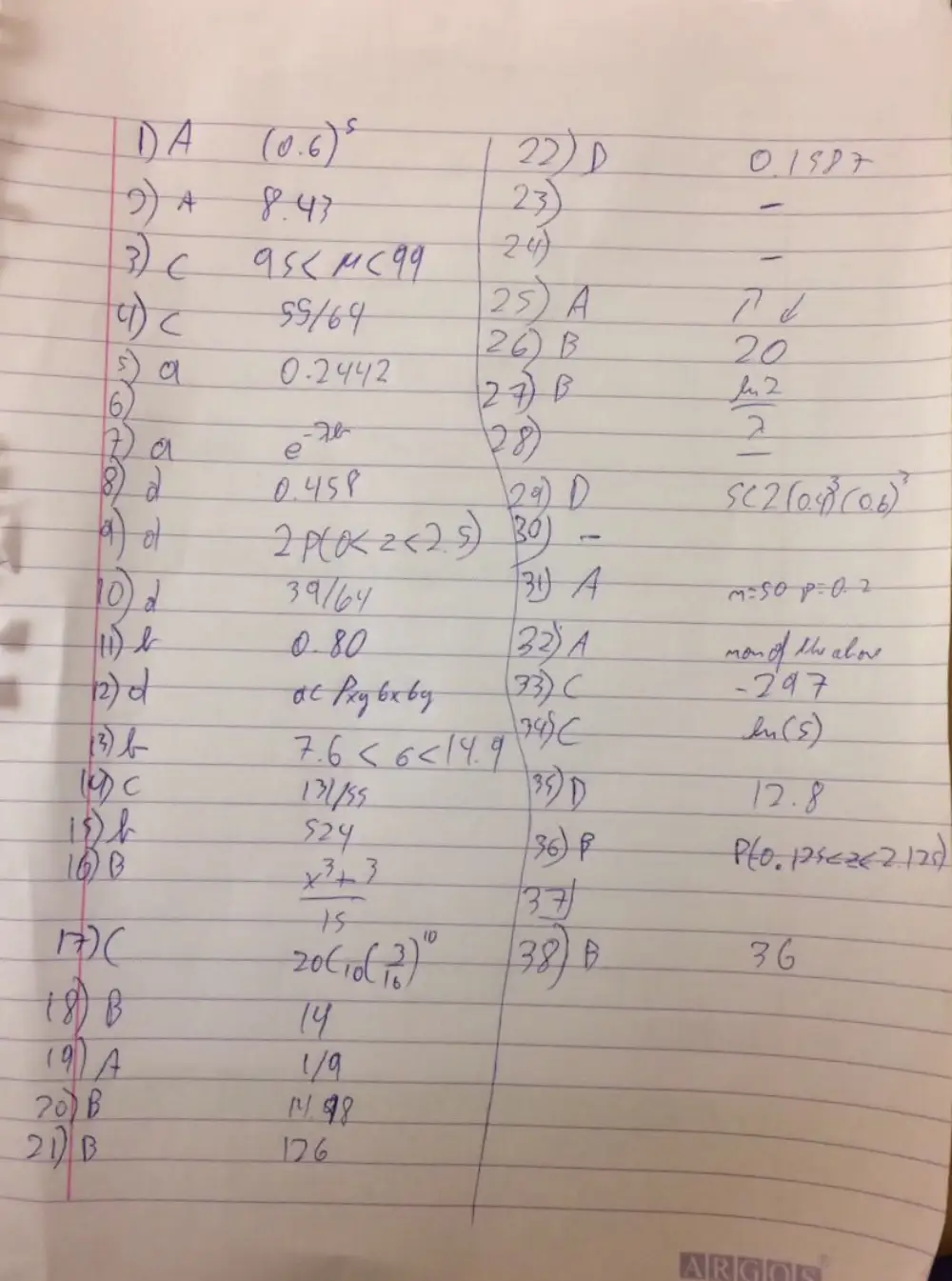 GNE 331 Final Solution, page 1