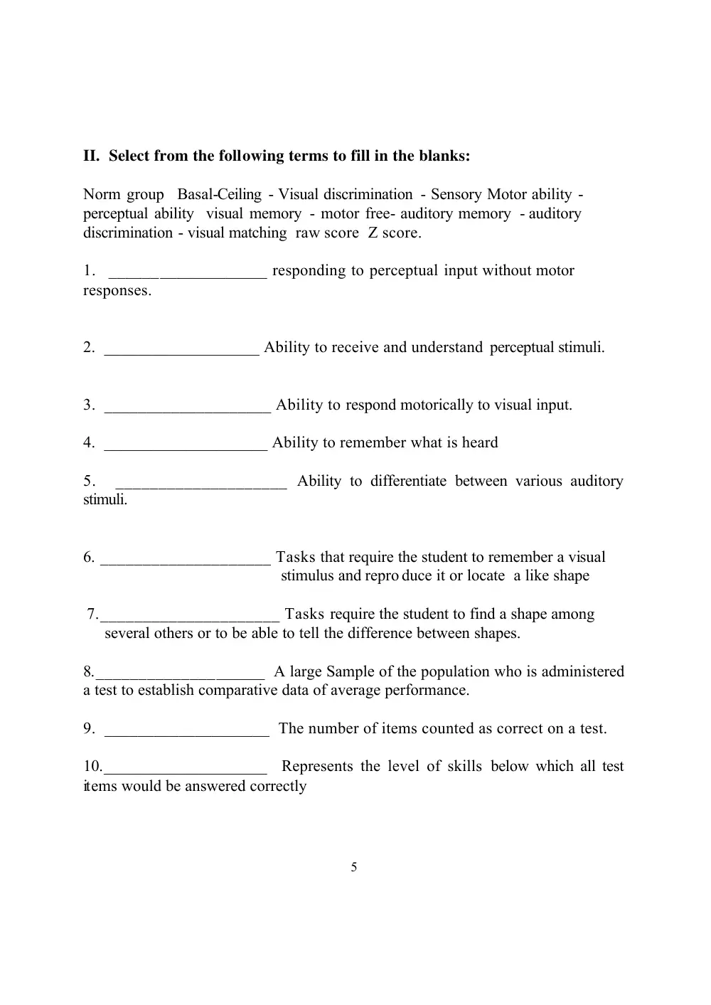 EDUC 222 Final, Fall 2005, page 5