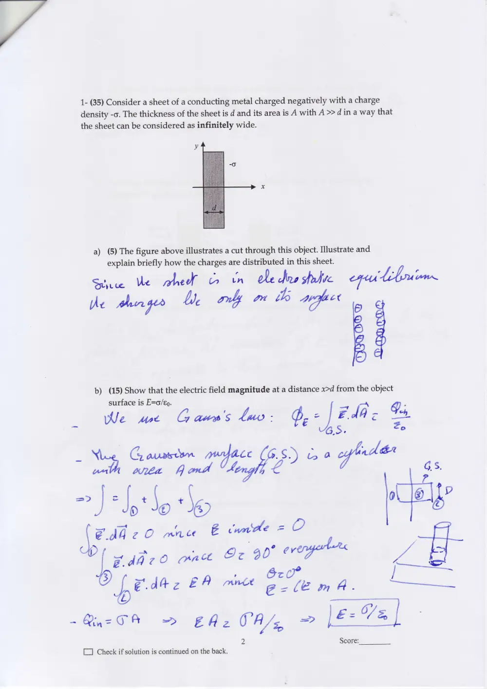 PHYS 211 Exam 1 with Solution, Spring 2013, page 2