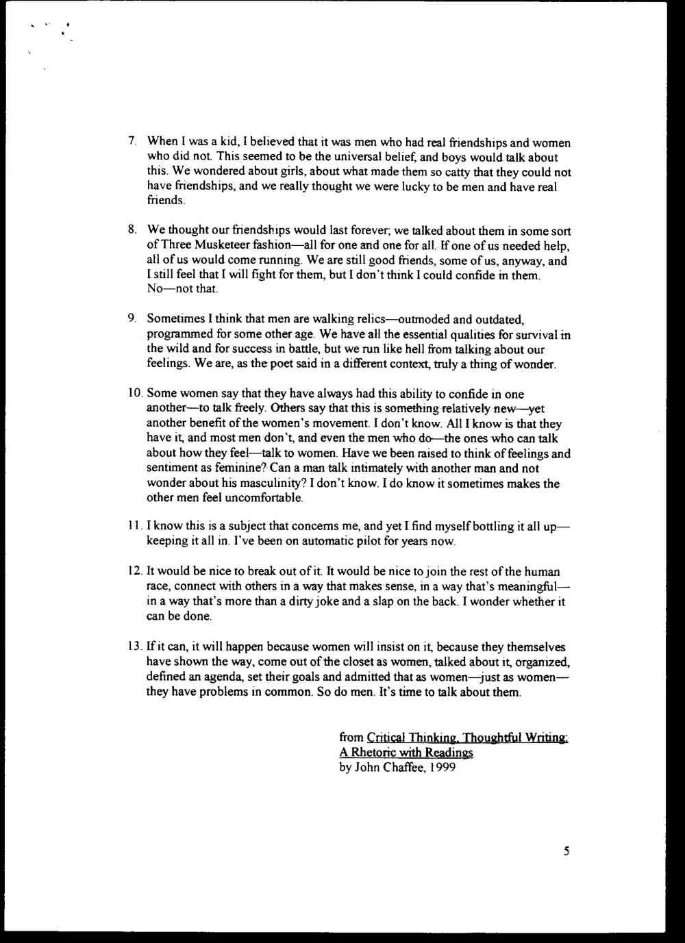 ENG 204 Final, Spring 2001, page 5