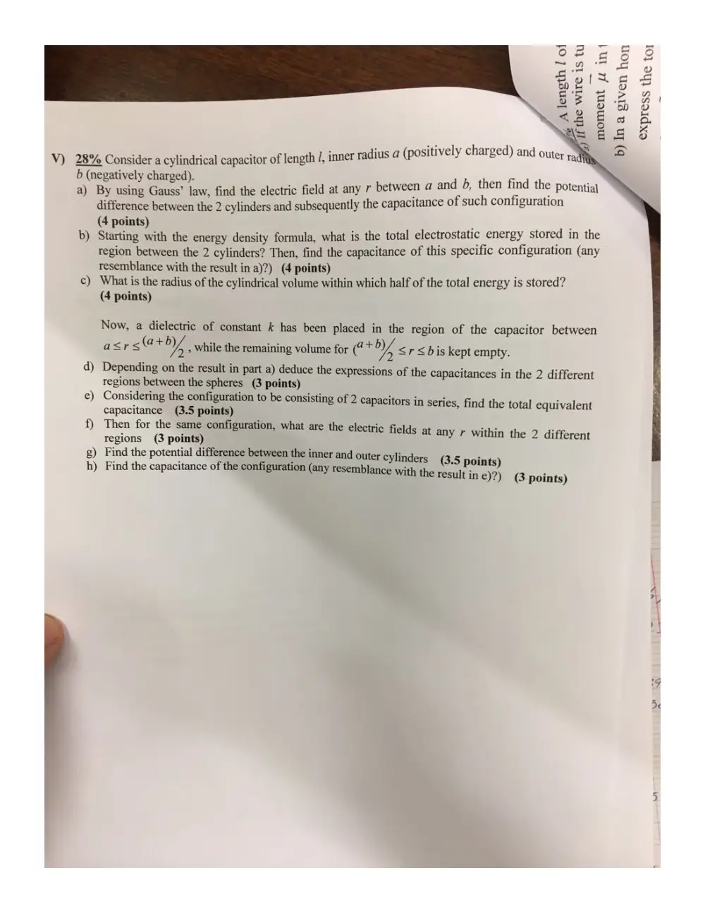 PHY 201 Exam 2, Fall 2016, page 1