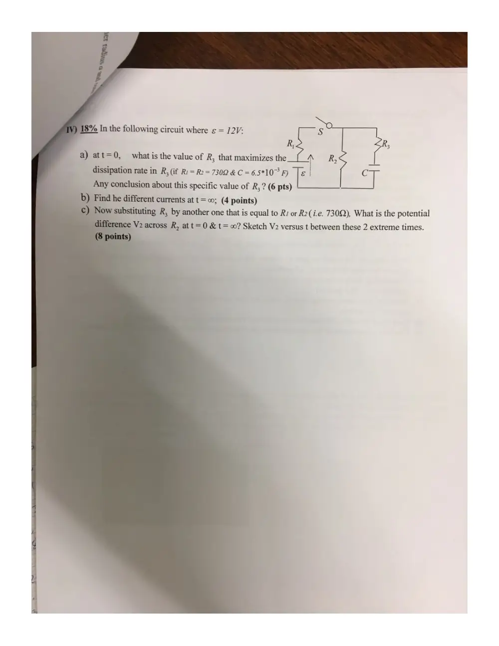 PHY 201 Exam 2, Fall 2016, page 2