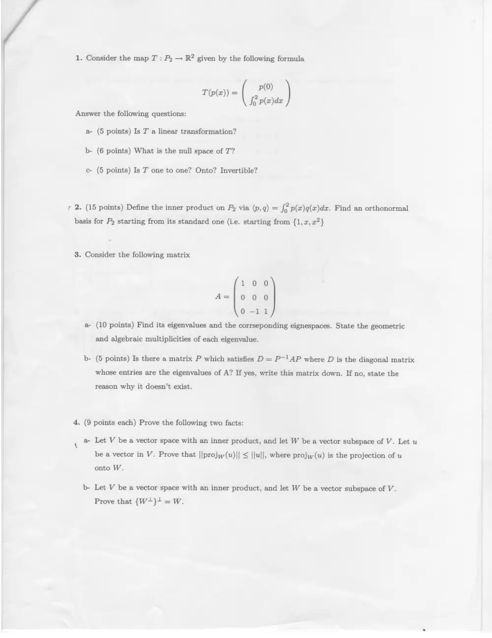 MATH 218 Final Common Exam, Spring 2011, page 2