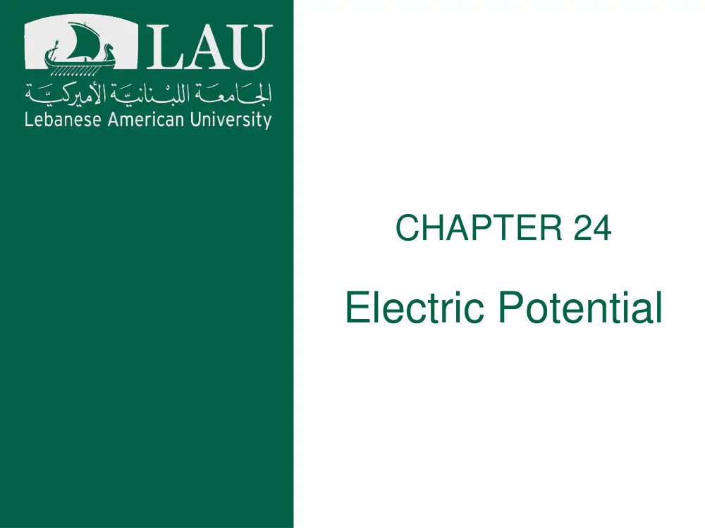 PHY 201 Chapter 24, Fall 2017, page 1