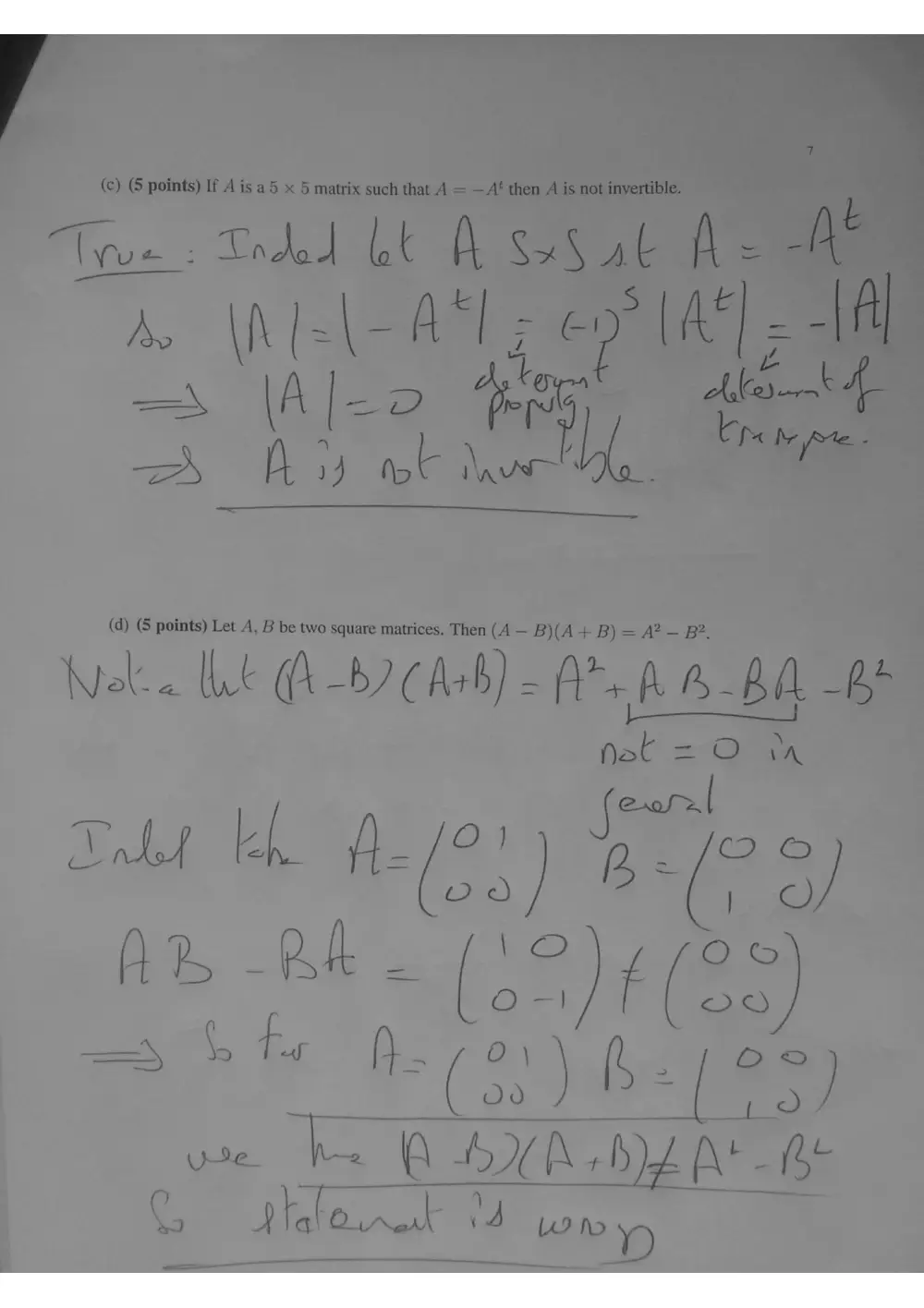 MATH 218 Exam 1 With Solution, Spring 2016, page 8