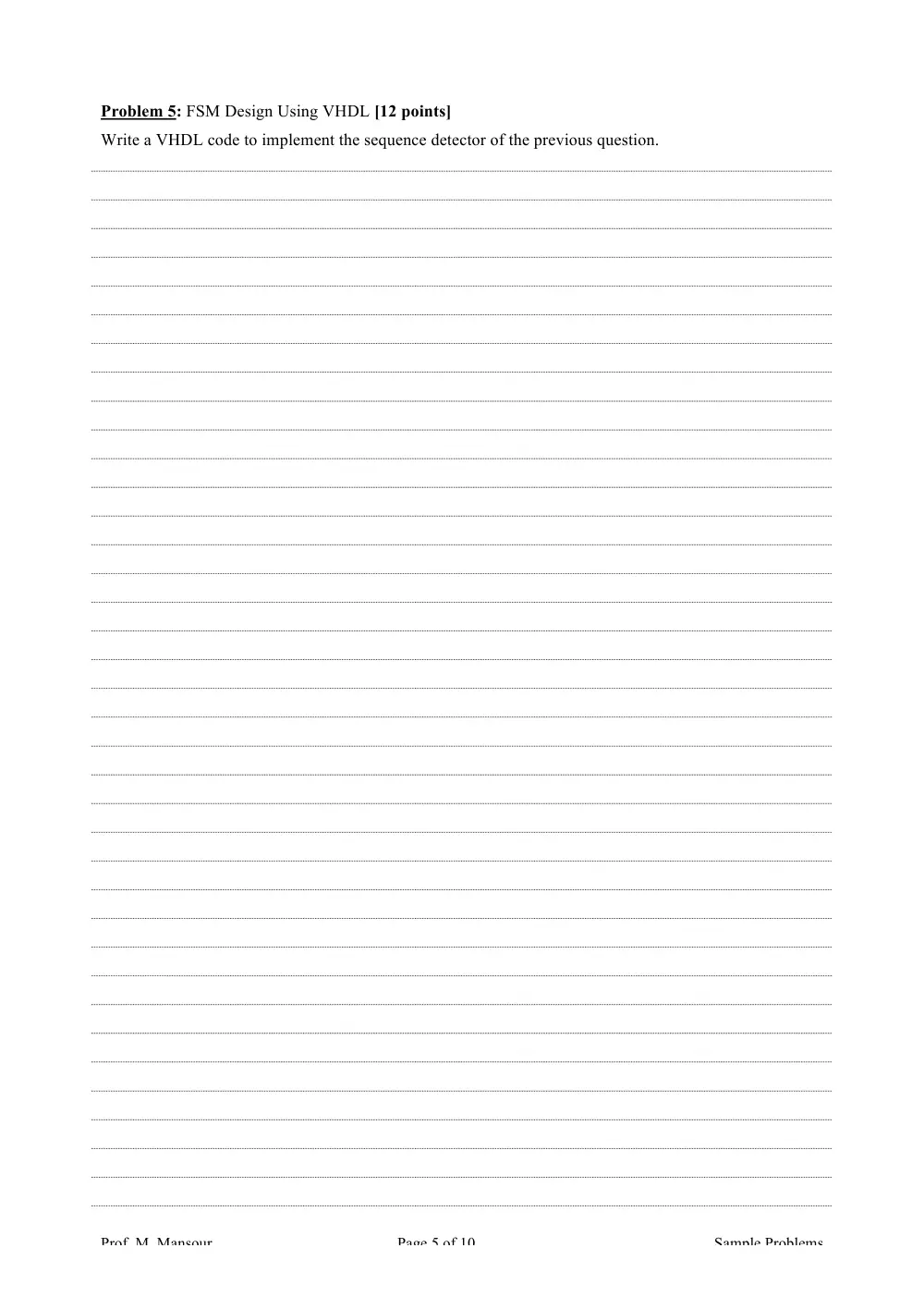 EECE 320 Problems For Final, Fall 2008, page 5