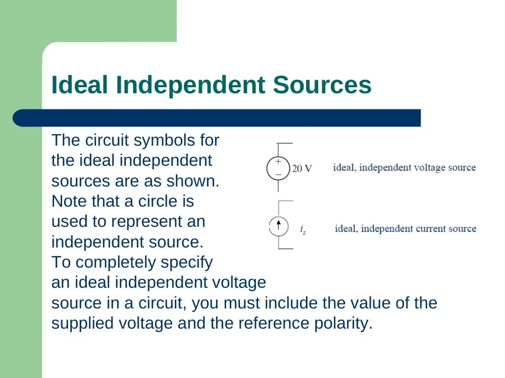 EECE 210 Lecture Circuit Elements, Spring 2012, page 5