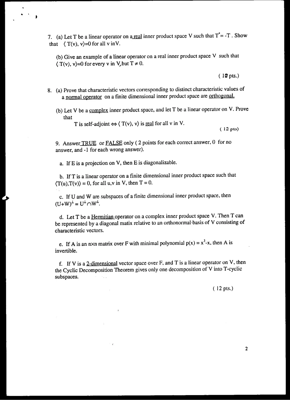 MATH 220 Final, Spring 1997, page 2