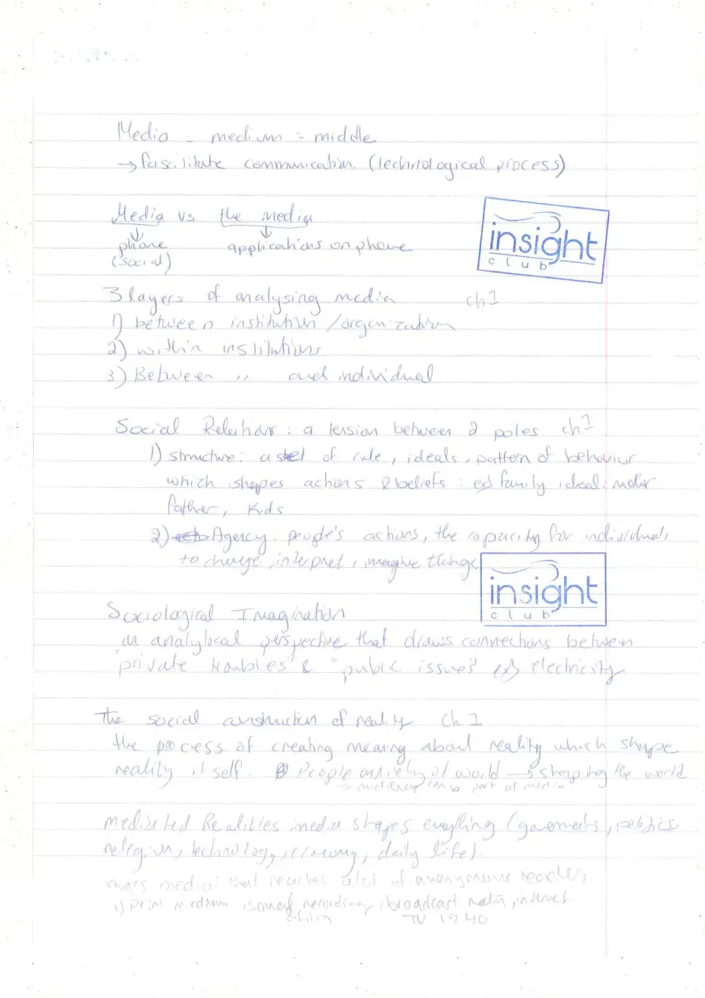 MCOM 201 Notes For Midterm, Fall 2016, page 2
