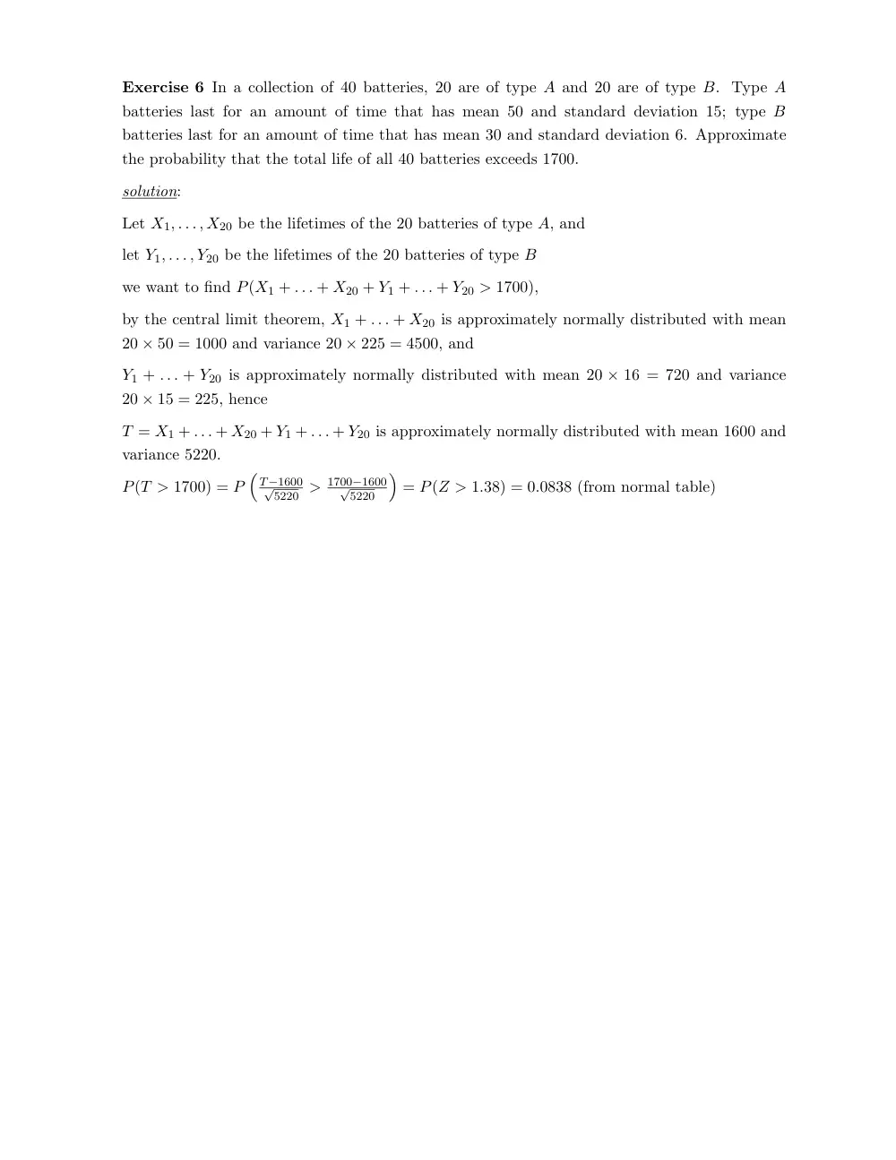 STAT 230 Final with Solution, Fall 2009, page 3