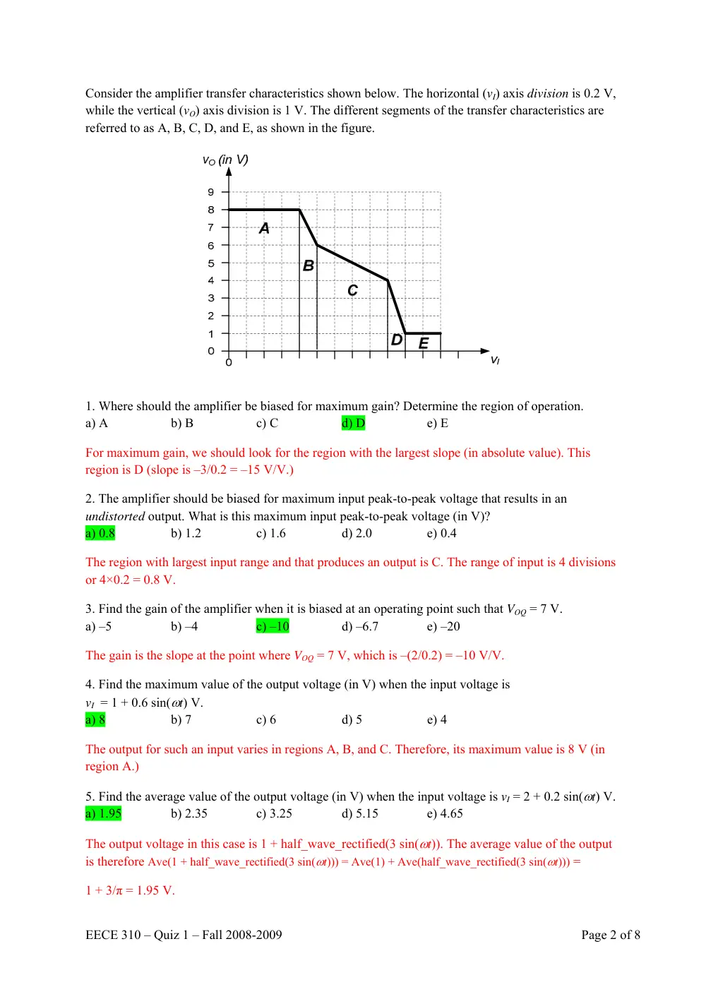 EECE 310 Exam 1, Fall 2008, page 2