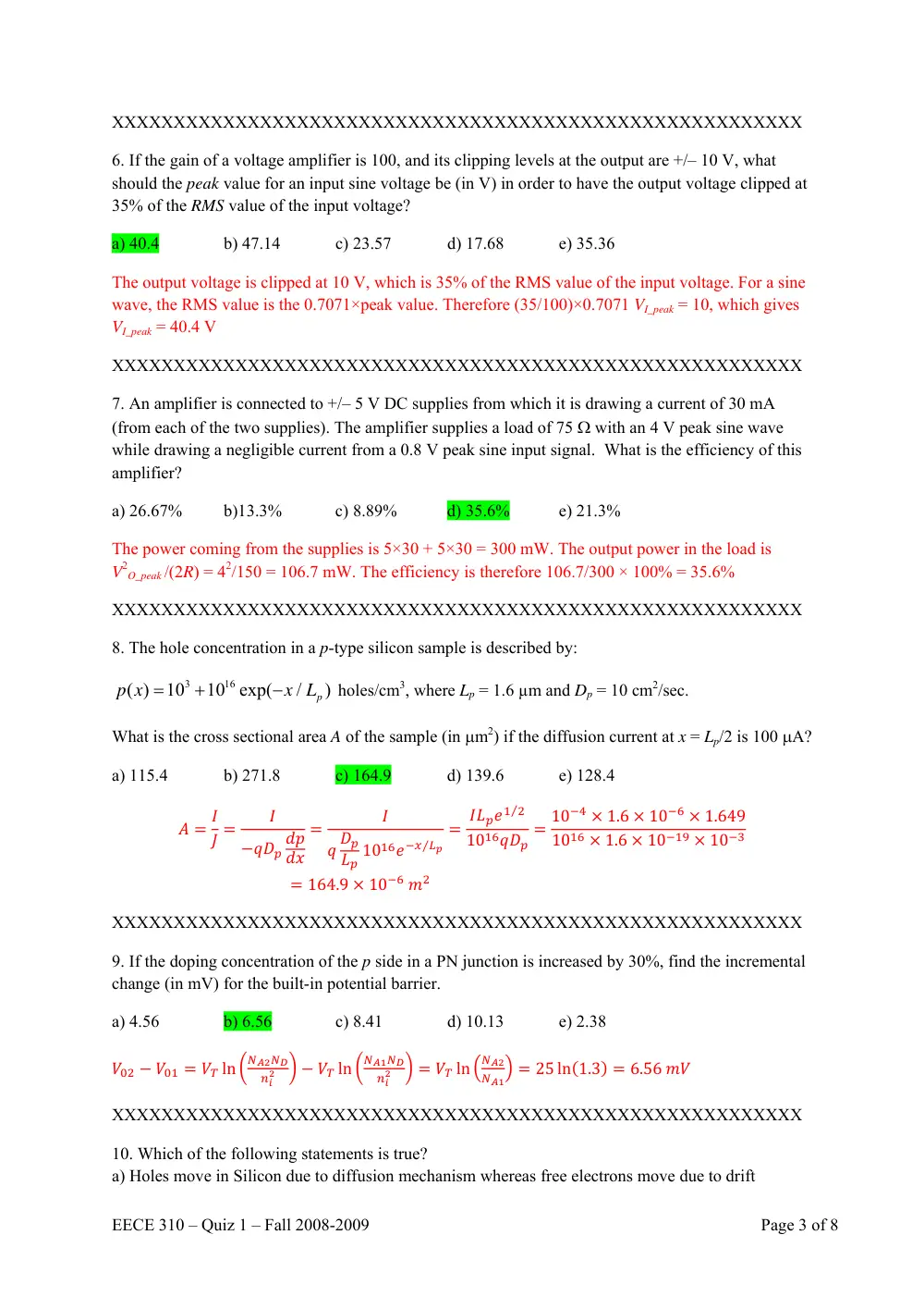 EECE 310 Exam 1, Fall 2008, page 3