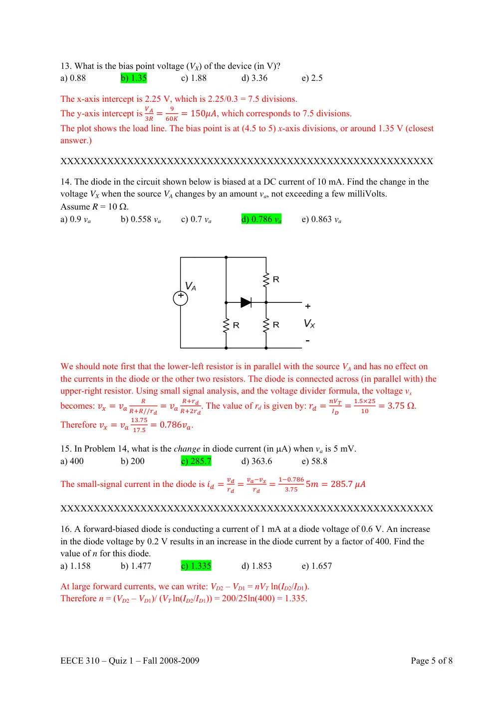EECE 310 Exam 1, Fall 2008, page 5