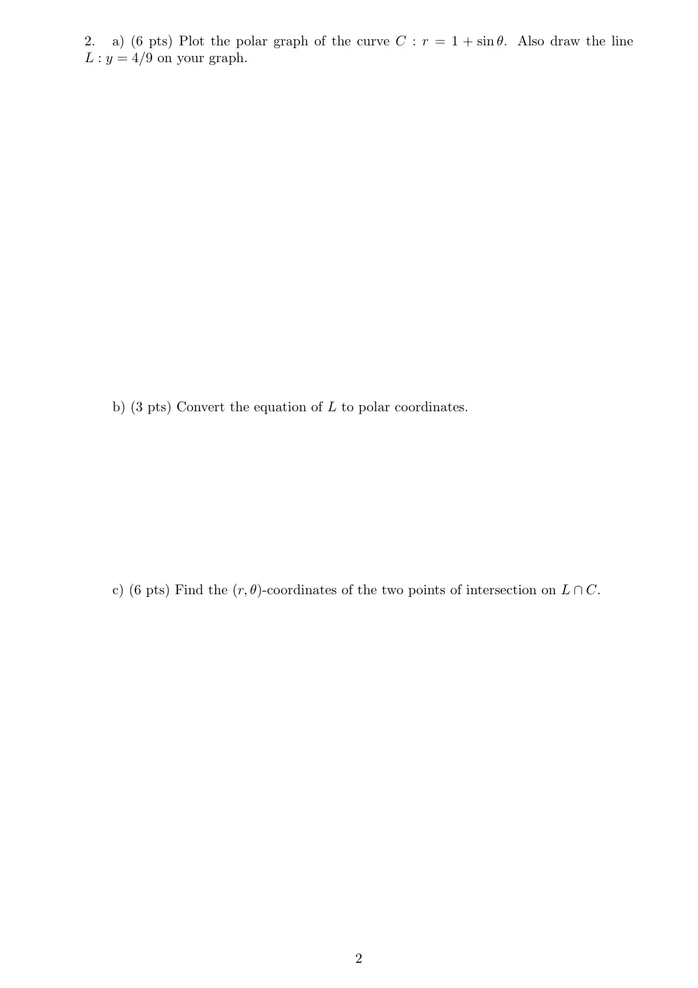 MATH 201 Exam 2, Fall 2014, page 4