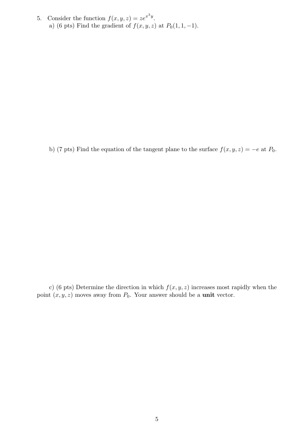 MATH 201 Exam 2, Fall 2014, page 7