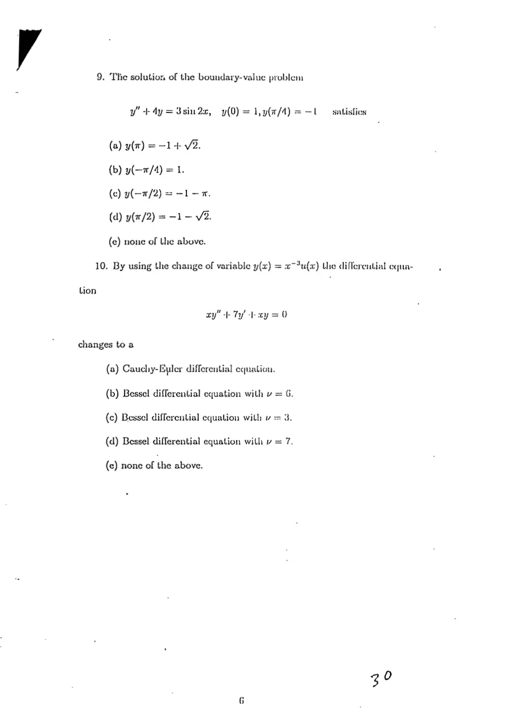 MATH 202 Questions, Fall 1998, page 2