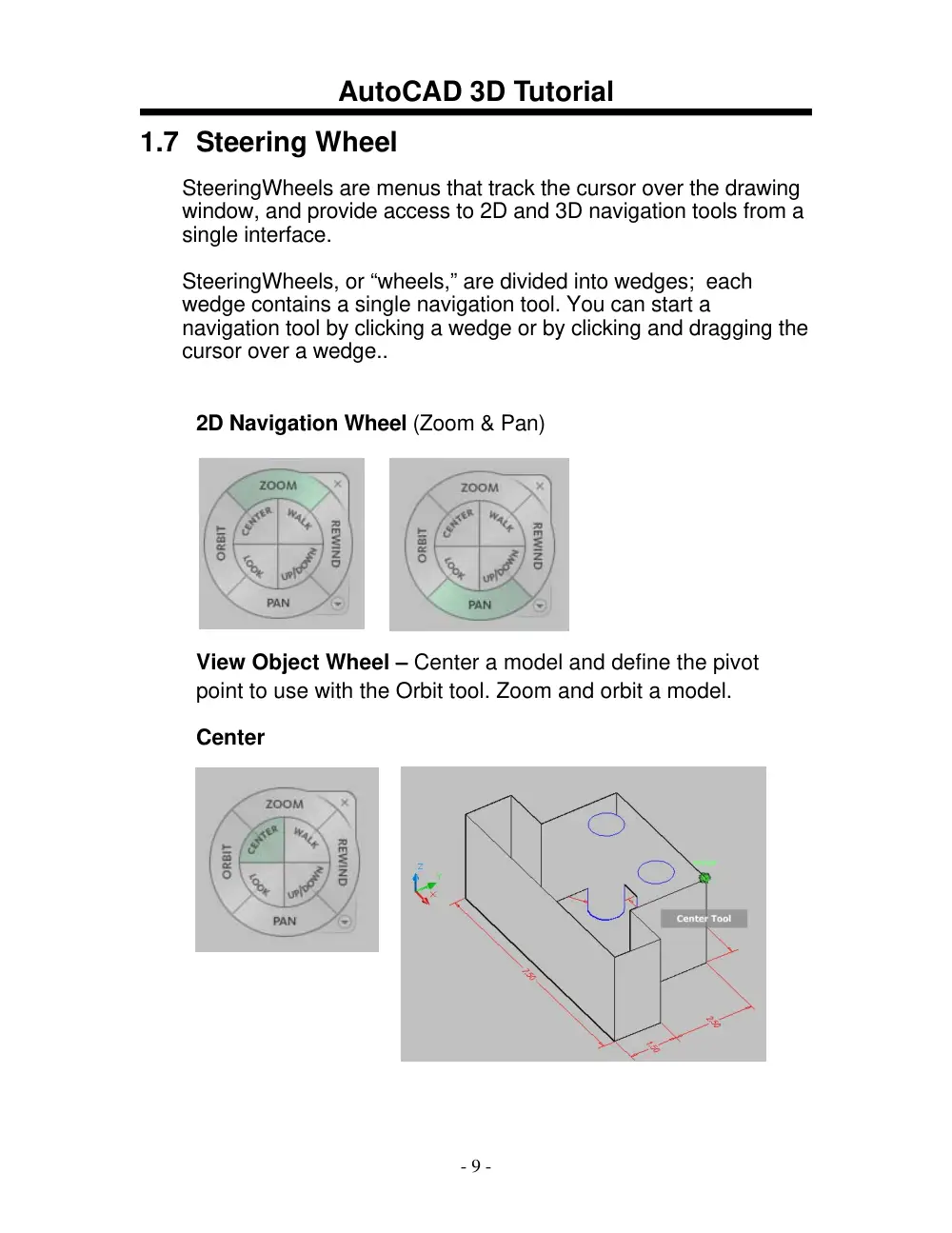 MEE 211 Tutorial AutoCAD 3D, Spring 2013, page 9