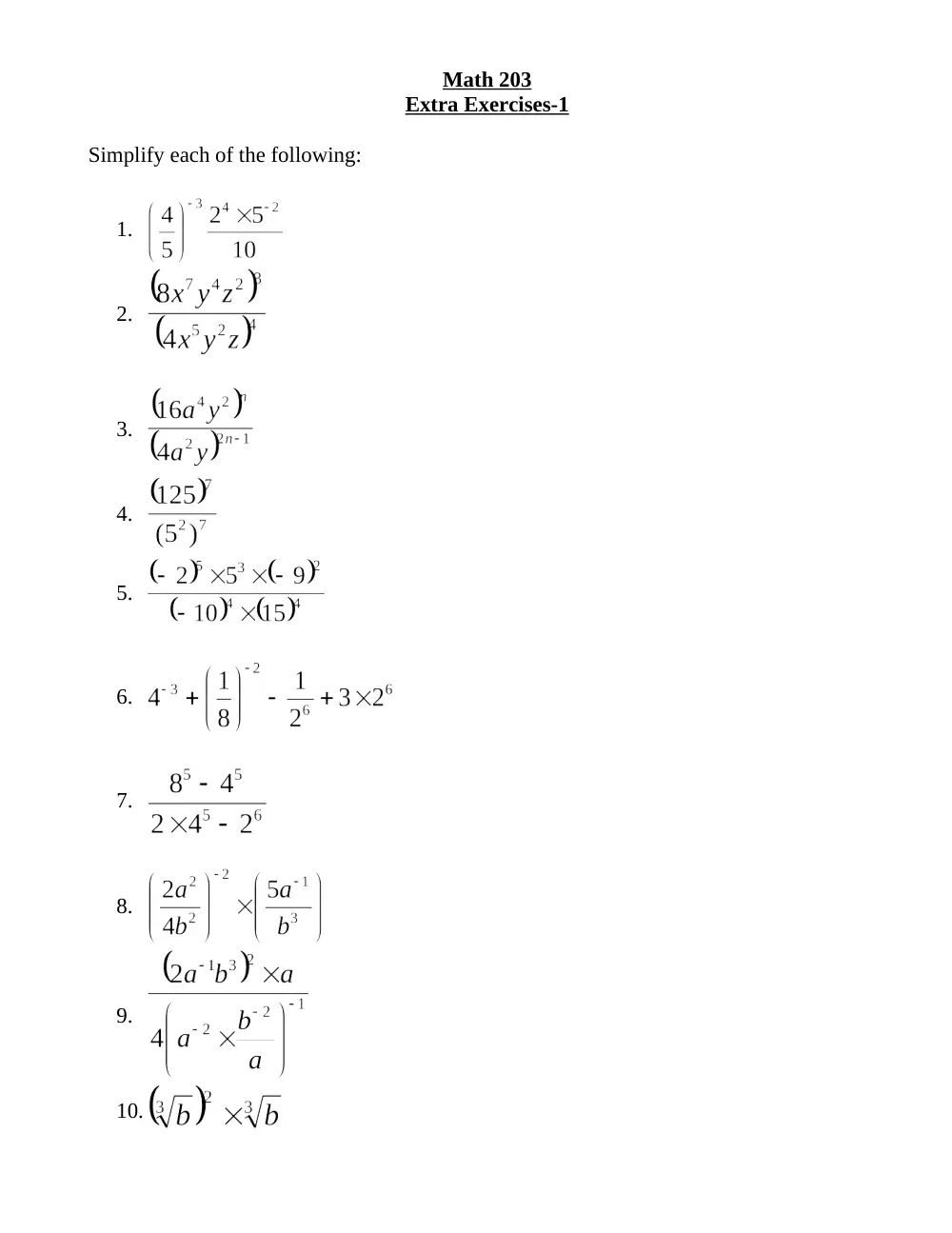 MATH 203 Other, Fall 2003, page 1