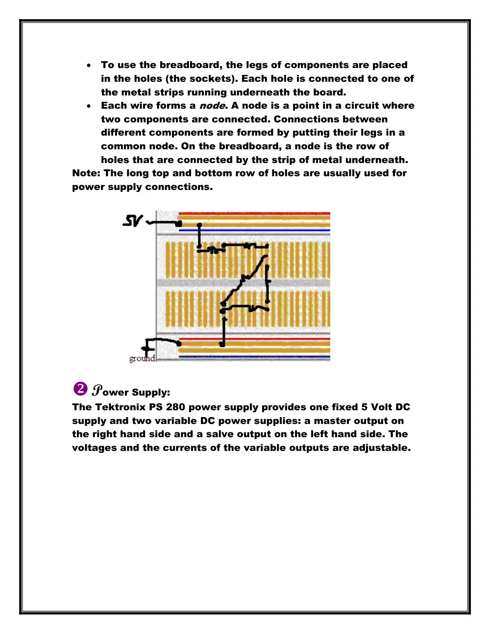 EECE 312L Notes Experiment 2 Notes, Fall 2013, page 2