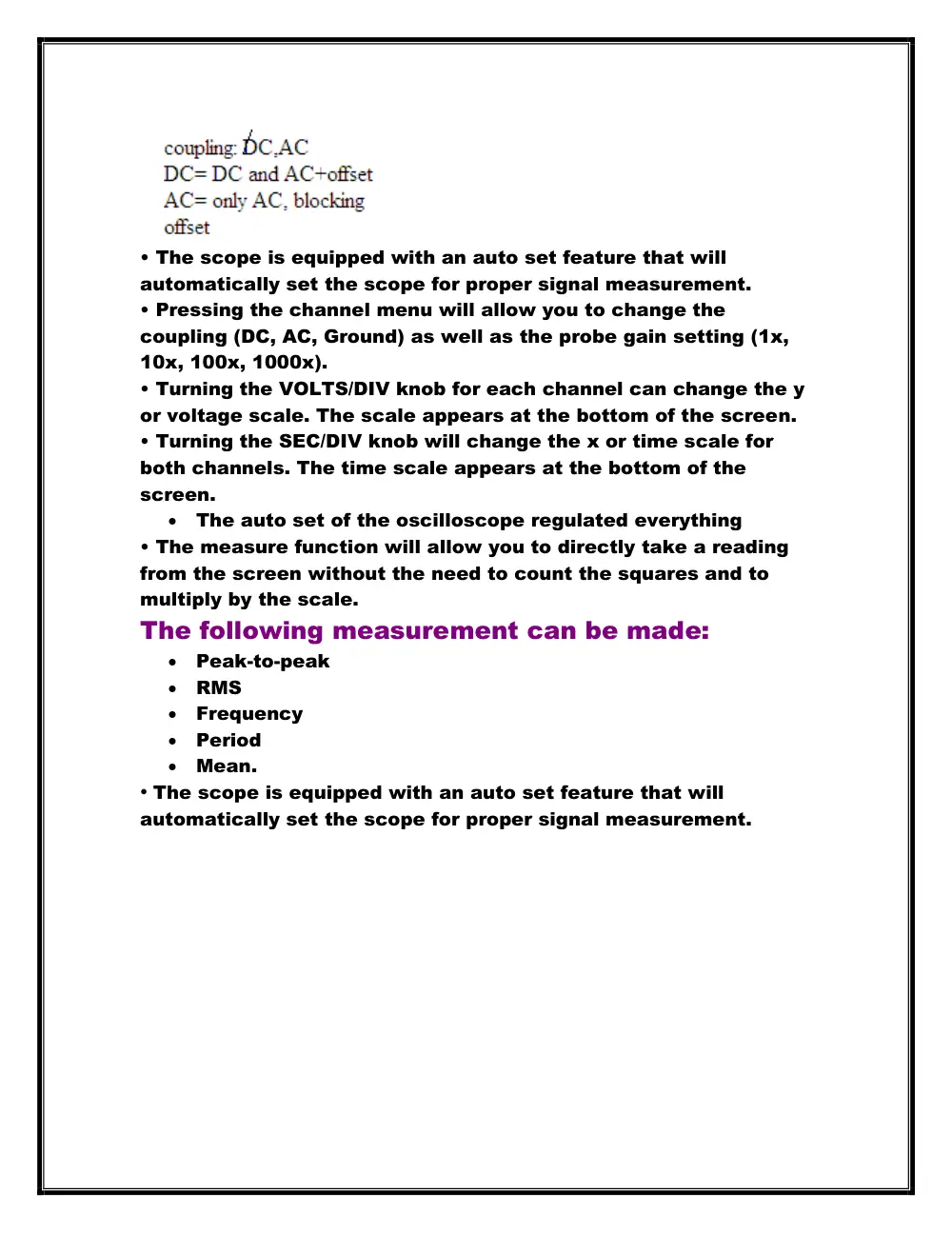 EECE 312L Notes Experiment 2 Notes, Fall 2013, page 7