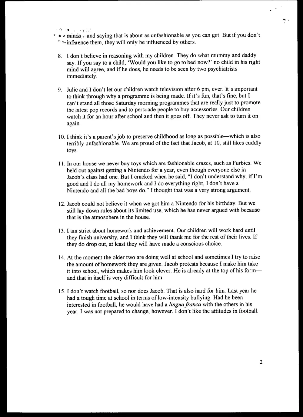 ENG 100 Final, Spring 2004, page 2