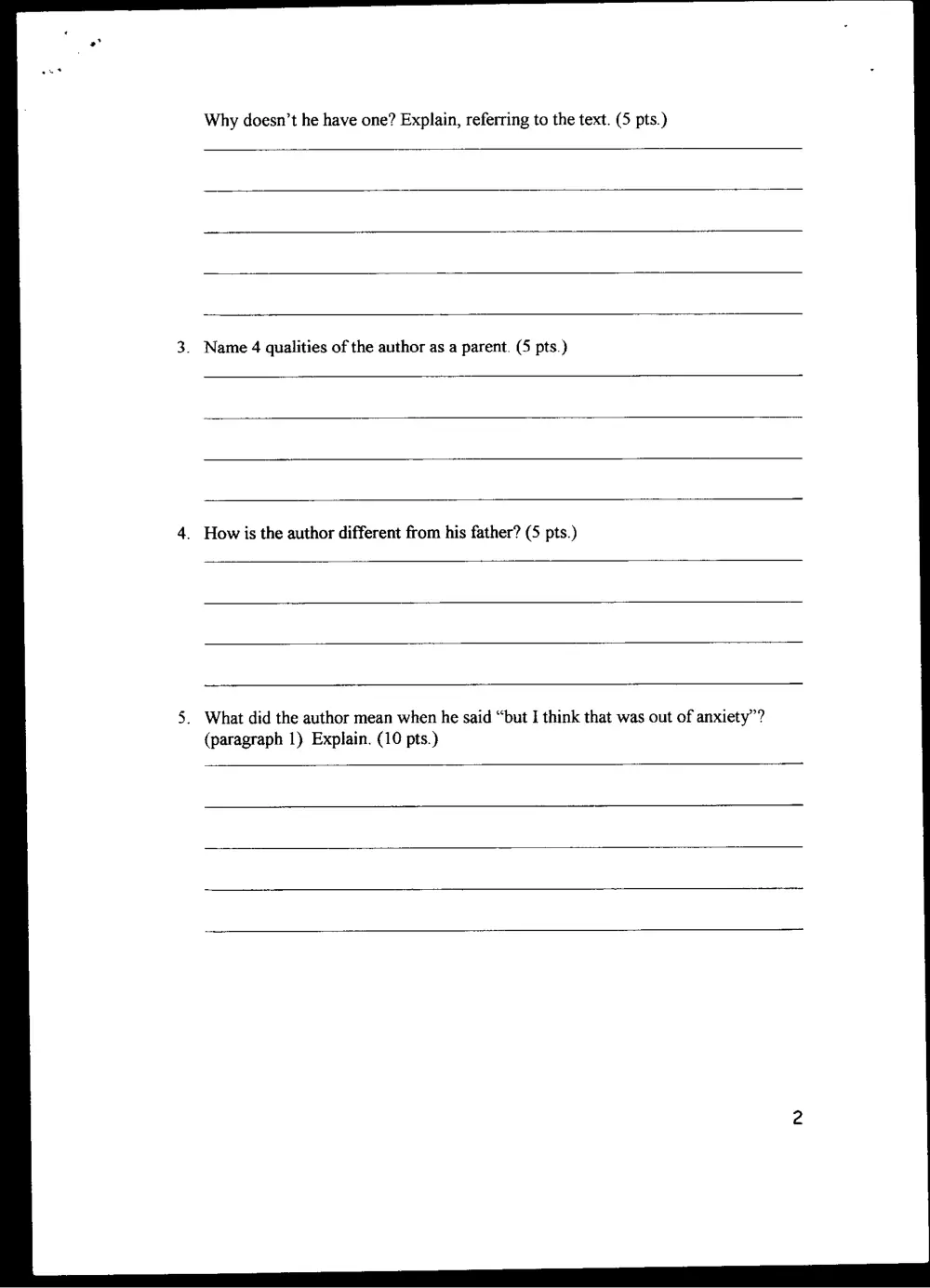 ENG 100 Final, Spring 2004, page 5