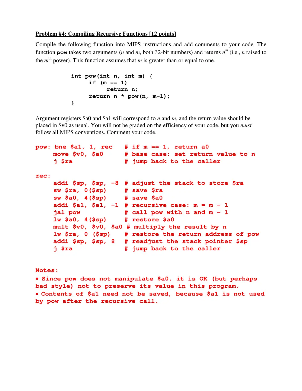 EECE 321 Midterm with Solution, Spring 2014, page 4