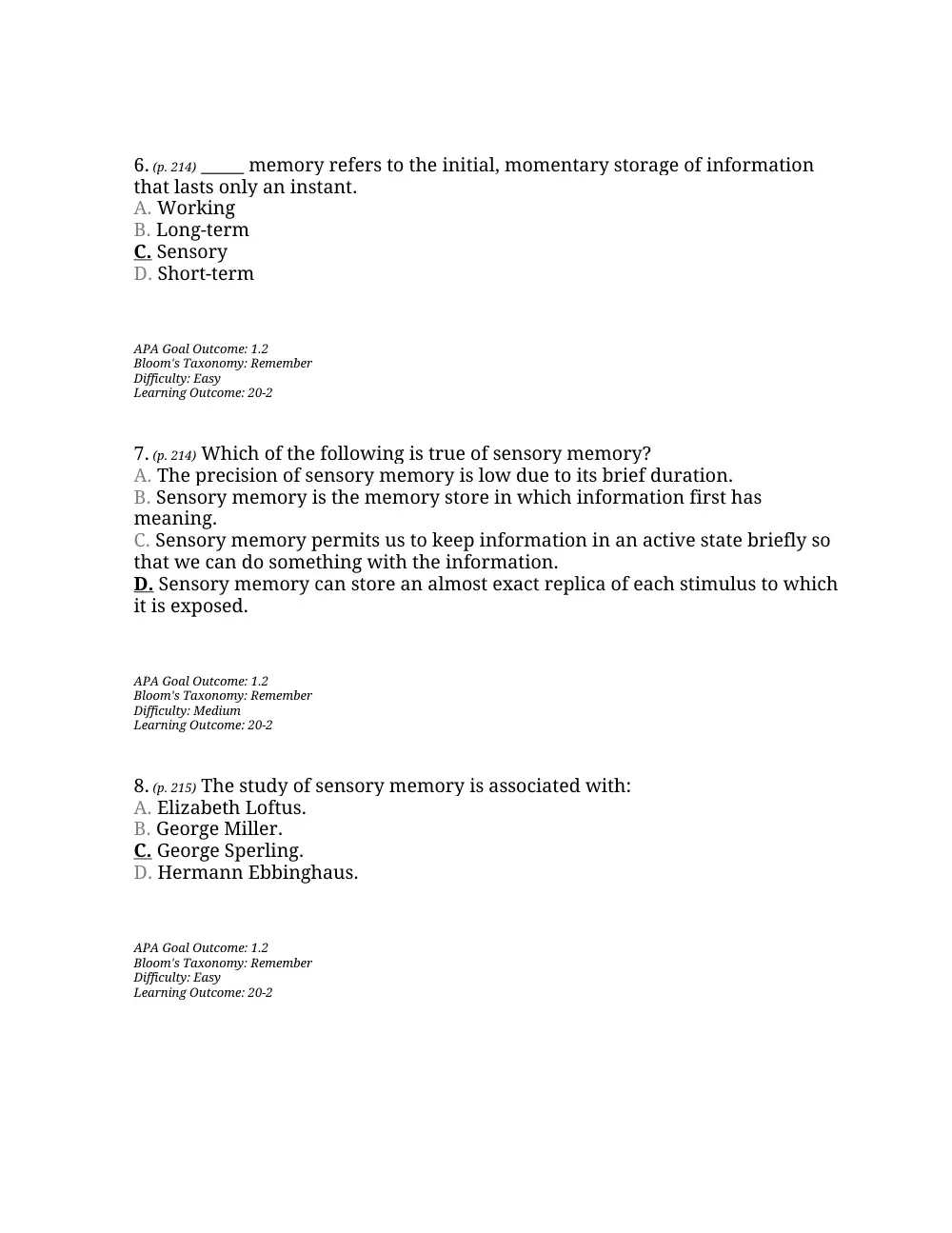 PSYC 201 Questions Chapter 7, Fall 2015, page 3