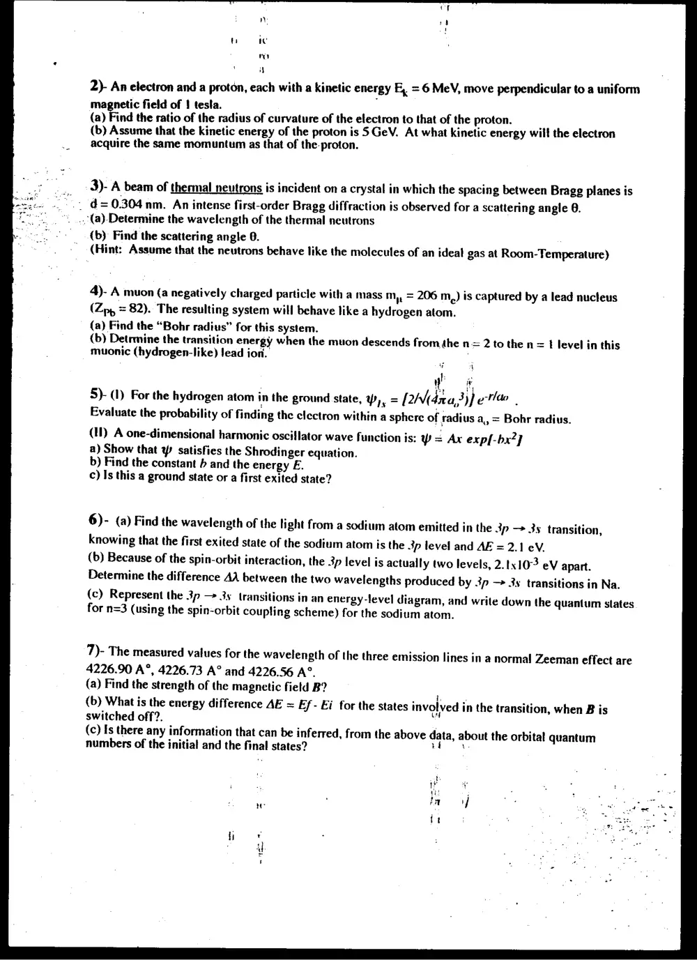 PHYS 212 Final, Spring 1996, page 2
